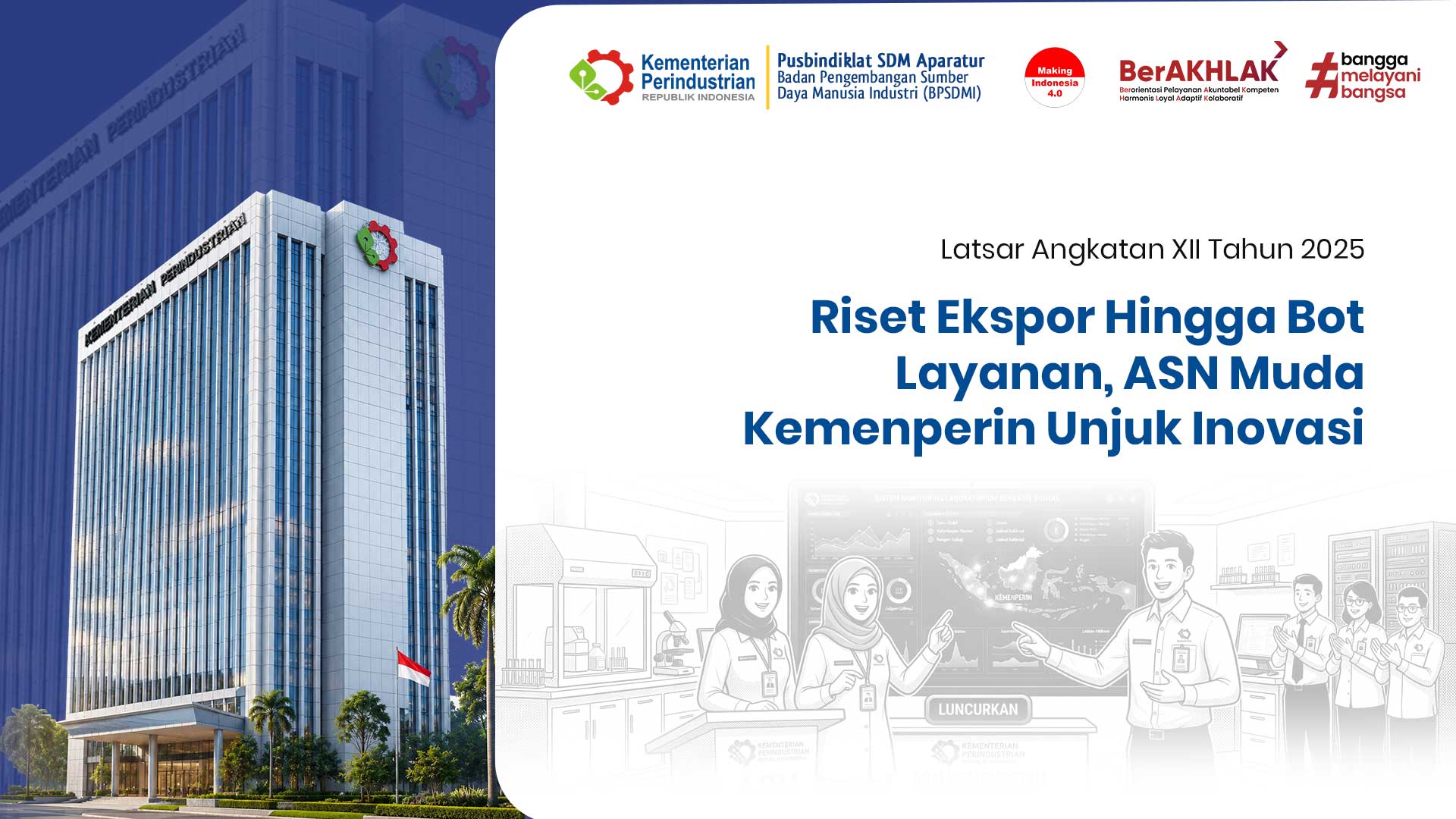 Riset Ekspor Hingga Bot Layanan, ASN Muda Kemenperin Unjuk Inovasi