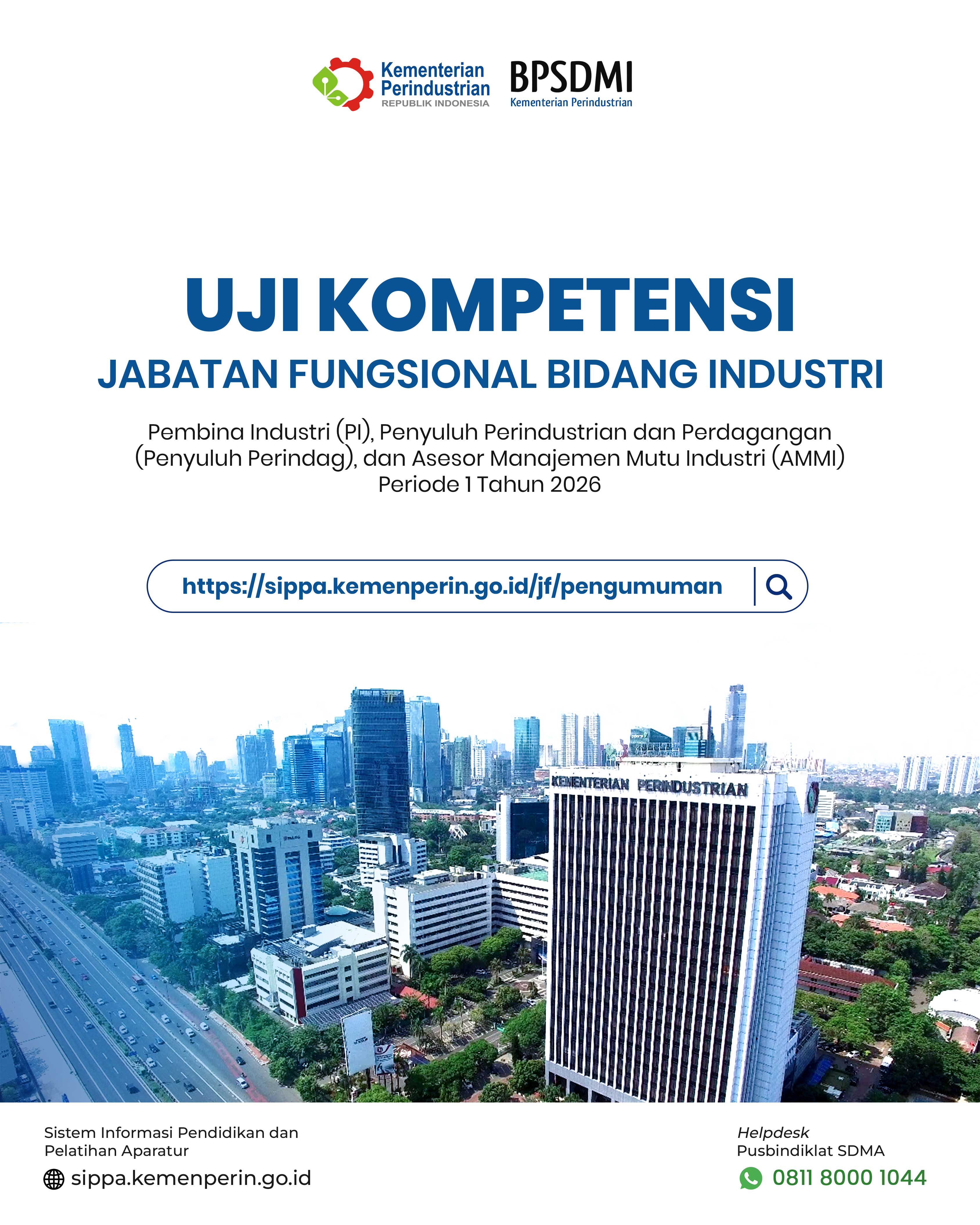 [2026] Uji Kompetensi Jabatan Fungsional Bidang Industri Periode 1