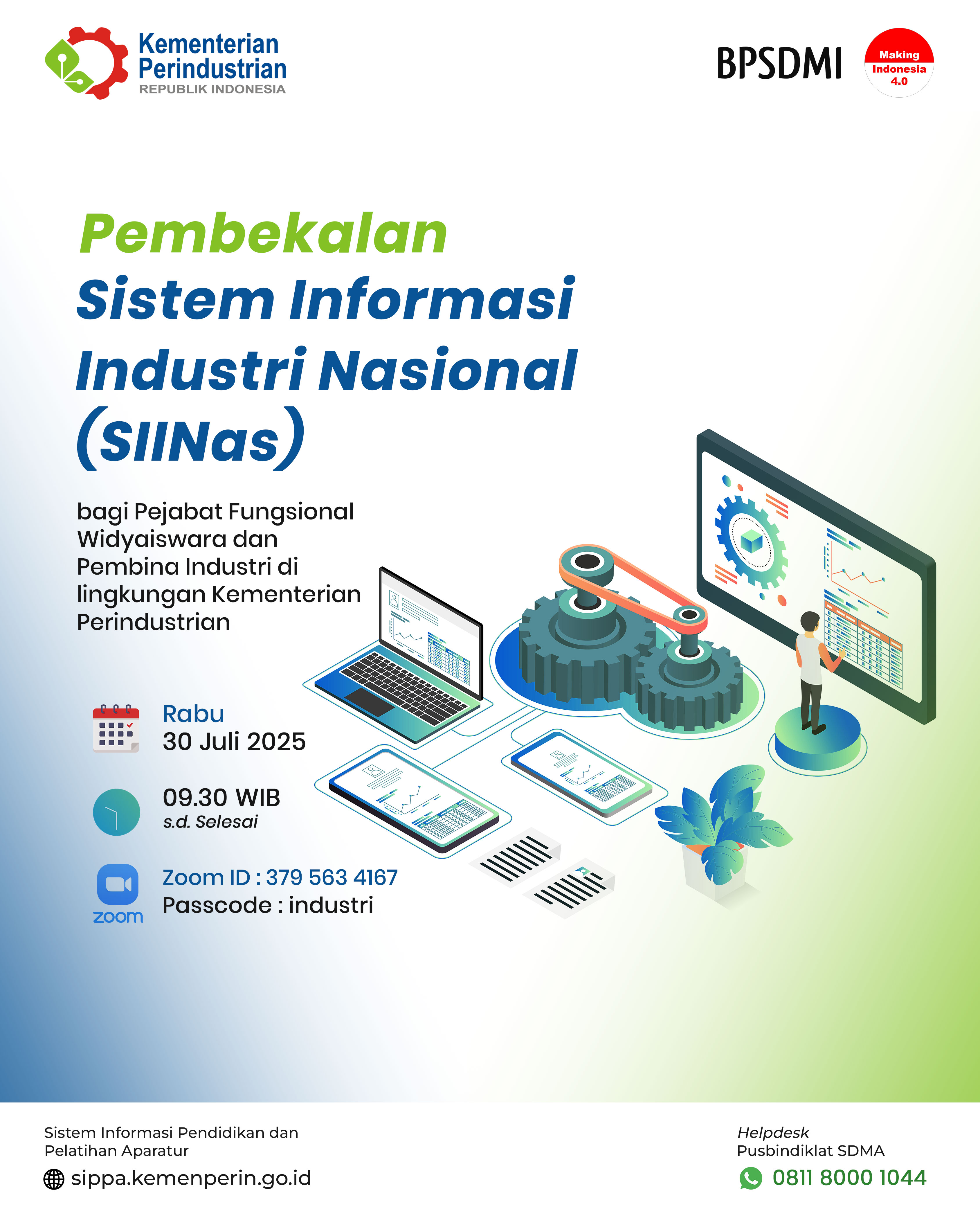 Pembekalan Sistem Informasi Industri Nasional (SIINas)