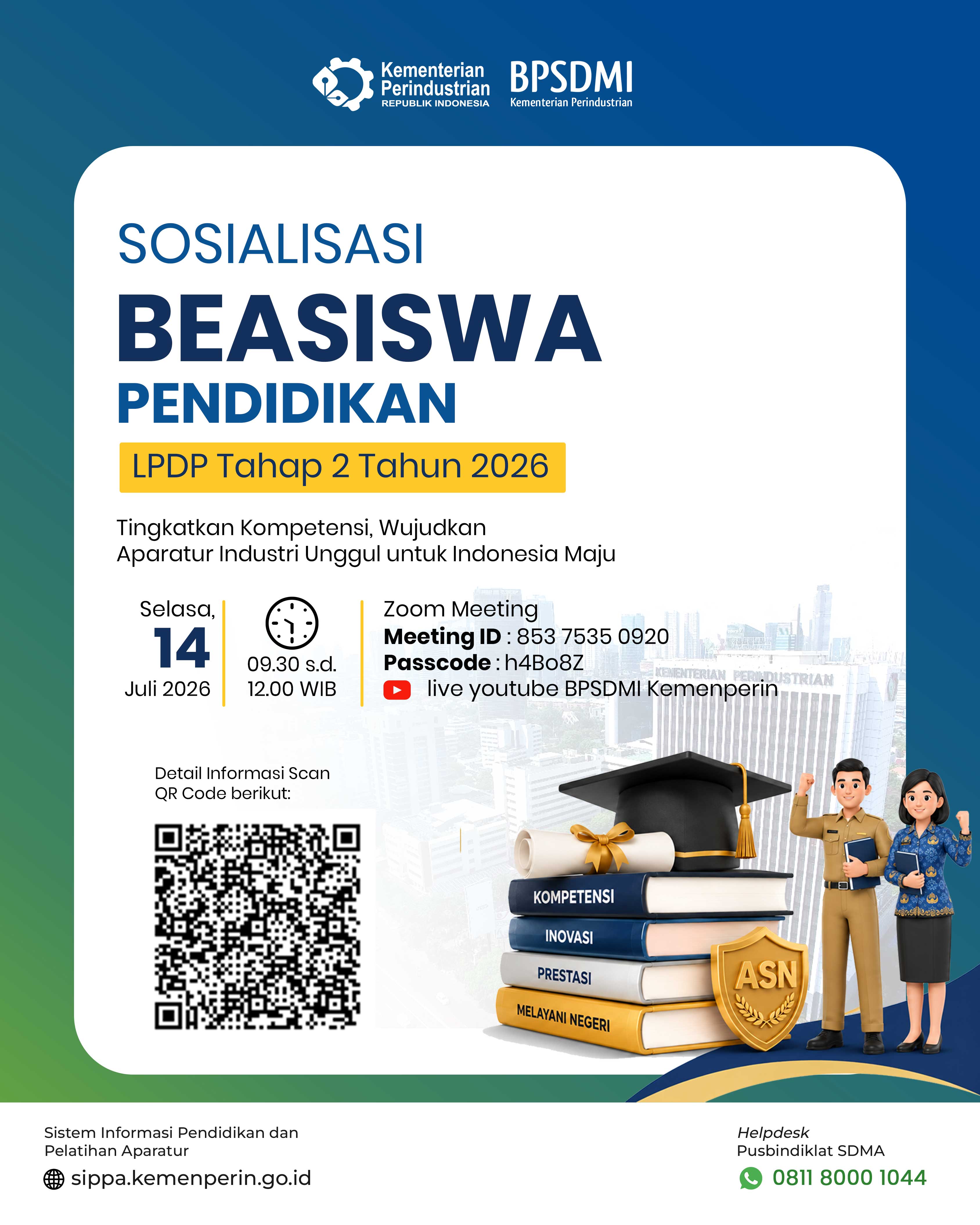 Sosialisasi Beasiswa Pendidikan -  LPDP Tahap 2 Tahun 2026